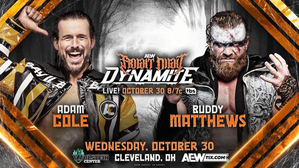 Adam Cole returns to the ring and Tag Team title matches added to AEW Fright Night Dynamite in todays Wrestling news